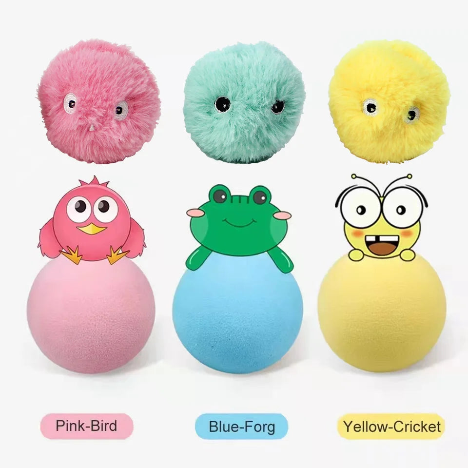 Smart Interactive Cat Ball Toy with Catnip and Sounds