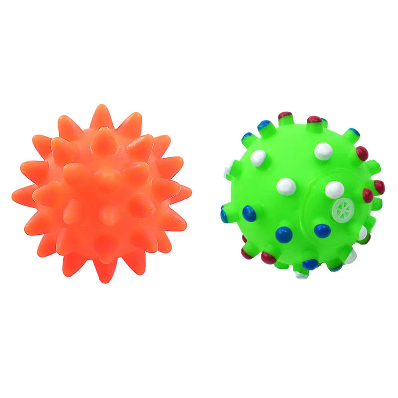 Squeaky Rubber Dog Ball Toy for Small Puppies Play