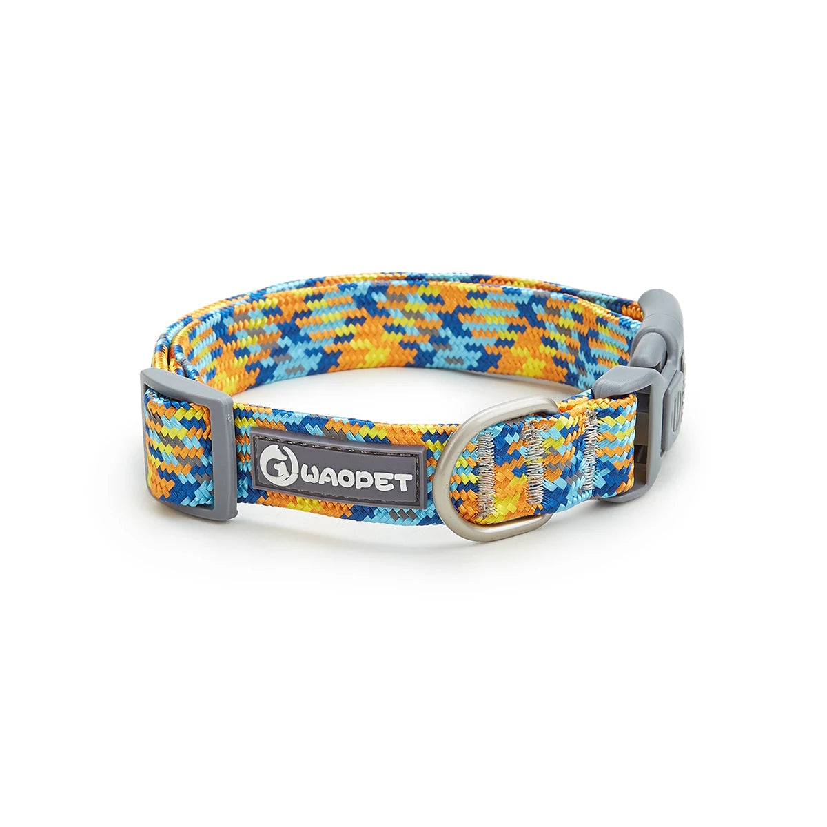 Reflective Adjustable Dog Collar Durable Nylon for Medium Dogs