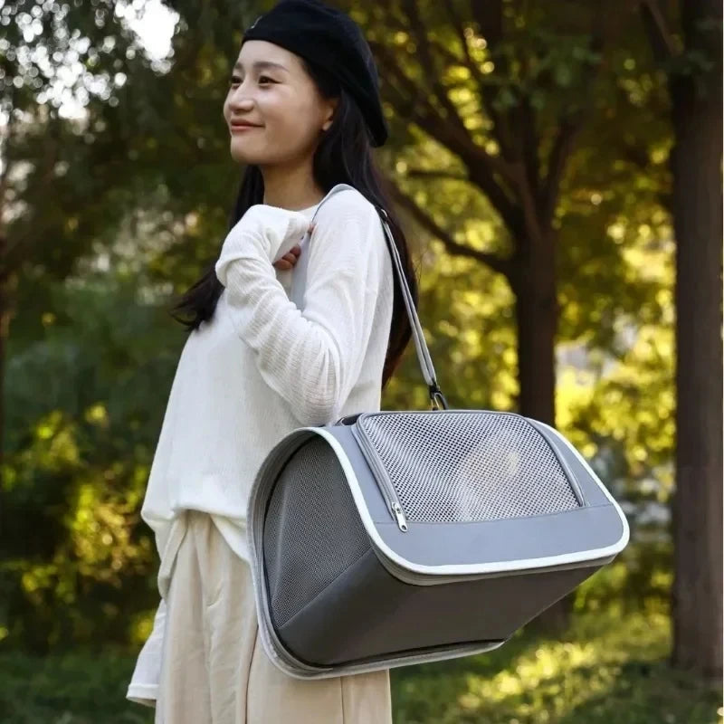 Breathable Portable Pet Shoulder Carrier Bag for Travel Outings